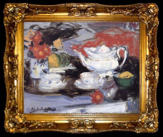 framed  Francis Campbell Boileau Cadell Still Life with White Teapot, ta009-2